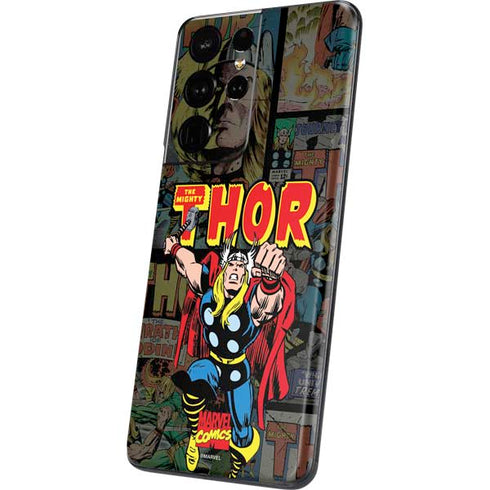 Marvel Classic Comics The Mighty Thor Vintage Galaxy S21 Ultra 5G Skin